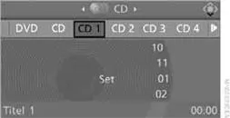 Am Ende des letzten Titels wird zur n&auml;chsten CD gewechselt.
