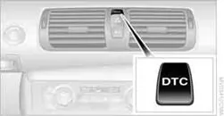 Taste mindestens 3 Sekunden dr&uuml;cken, die Kontrollleuchten f&uuml;r DSC in der Instrumentenkombination leuchten. Die Dynamische Traktions Control DTC und DSC werden gemeinsam