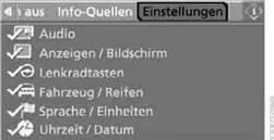 4. "Fahrzeug / Reifen" ausw&auml;hlen und Controller dr&uuml;cken.