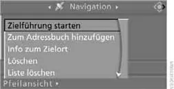 Zielliste bearbeiten