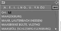 ▷ einzelne Ziffern oder Buchstaben löschen: Controller nach rechts bewegen, um auszuwählen, und Controller