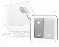 Betätigung mit Wipptaste in der Dachkonsole.
