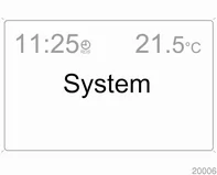 Taste Settings am Infotainmentsystem dr&uuml;cken. Der Men&uuml;punkt Audio wird angezeigt.